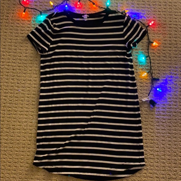Striped T-Shirt Dress - Picture 1 of 2